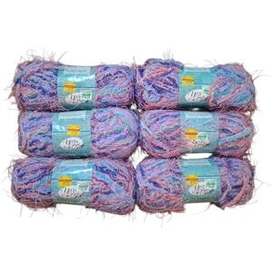 Yarn Bee Yarn Riot Eyelash Vavoom!‎ #23 For Knitting Lot of 6 3.5oz Each 2005